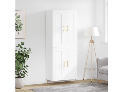 Skříň highboard bílá 69,5 x 34 x 180 cm kompozitní dřevo 3199673