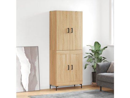 Skříň highboard dub sonoma 69,5 x 34 x 180 cm kompozitní dřevo 3195790