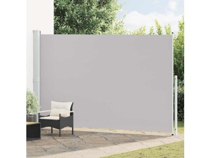 Zatahovací boční markýza 220 x 500 cm šedá 313431