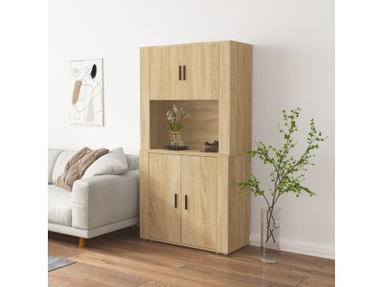 Skříň highboard dub sonoma kompozitní dřevo 3185354