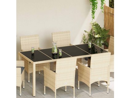 Deska stolu 4 pcs Černá tvrzené sklo 318763