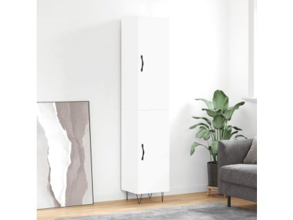 Skříň highboard bílá 34,5 x 34 x 180 cm kompozitní dřevo 3198817