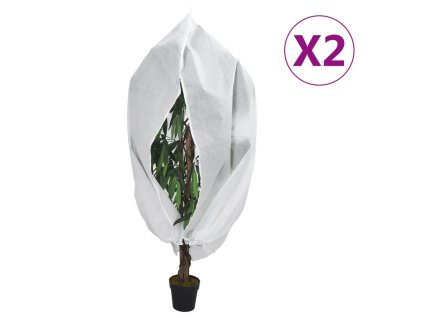 Ochranné návleky na rostliny na zip 2 ks 70 g/m² 3,93 x 3 m 3203523