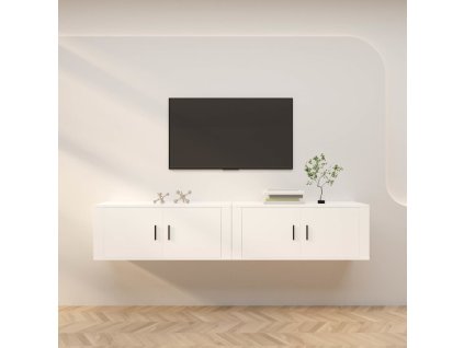 Nástěnné TV skříňky 2 ks bílé 100 x 34,5 x 40 cm 3188366