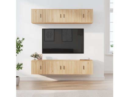 6dílný set TV skříněk dub sonoma kompozitní dřevo 3188657