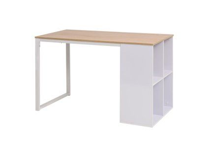 Psací stůl 120 x 60 x 75 cm dub a bílý 245720