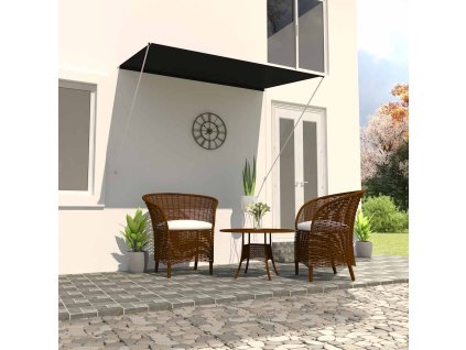 Zatahovací markýza antracitová 200 x 150 cm 143759