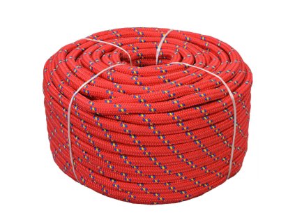 Námořní lodní lano z polypropylenu 18 mm 50 m červené 143823