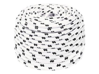 Splétané lodní lano bílé 8 mm x 25 m polyester 152766
