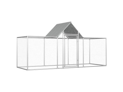 Klec pro kuřata 3 x 1 x 1,5 m pozinkovaná ocel 144559