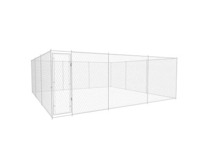 Venkovní psí kotec pozinkovaná ocel 570x570x185 cm 145034