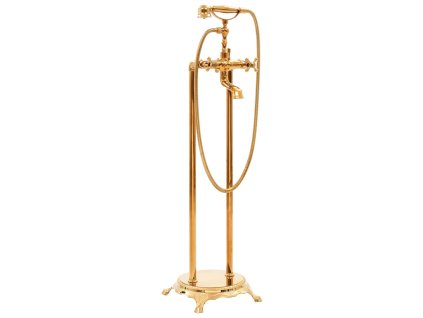 Volně stojící vanová baterie nerezová ocel 99,5 cm zlatá 145095