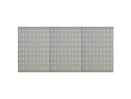 Nástěnné děrované panely 3 ks 40 x 58 cm ocel 145349
