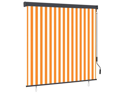 Venkovní roleta 160 x 250 cm bílooranžová 145975