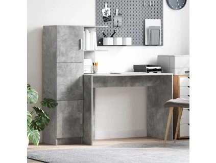 Stůl 2 pcs Betonově šedá 3337292