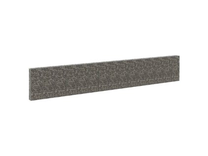 Gabionová zeď s víky pozinkovaná ocel 900 x 30 x 150 cm 147818