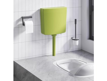 Splachovací WC nádržka se spodním přívodem vody 3/6 l olivová 148007