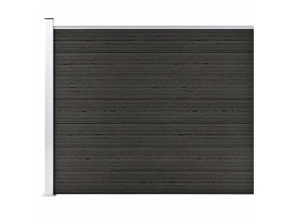 Plotový dílec WPC 175 x 146 cm šedý 148983