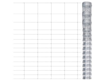 Zahradní plot pozinkovaná ocel stříbrný 50 x 1,6 m 149509
