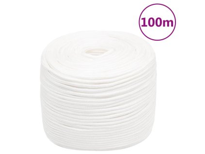 Lodní lano celobílé 6 mm 100 m polypropylen 152551