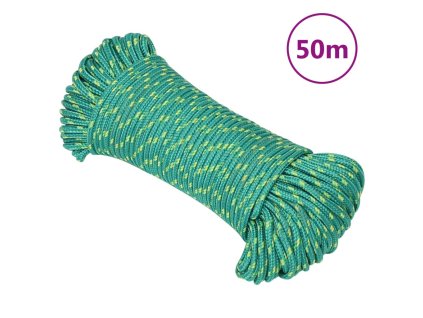 Lodní lano zelené 5 mm 50 m polypropylen 152704