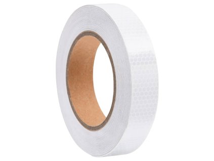 Reflexní páska bílá 2,5 cm x 20 m PVC 153113