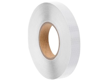 Reflexní páska bílá 2,5 cm x 50 m PVC 153119