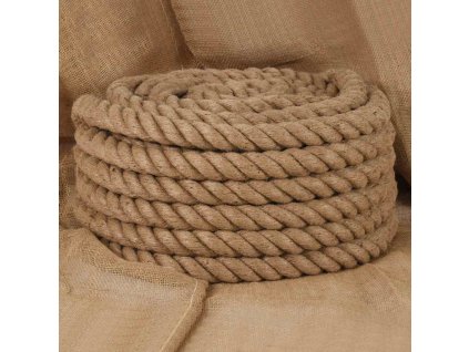 Jutové lano 10 m dlouhé 40 mm silné 153776