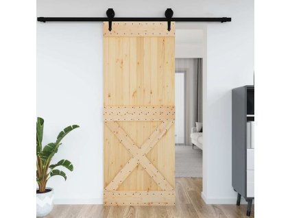 Dveře NARVIK 90 x 210 cm masivní borové dřevo 154445
