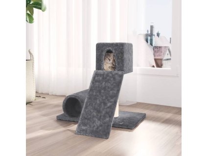 Škrabadlo pro kočky se sisalovým sloupkem tmavě šedé 59 cm 171608