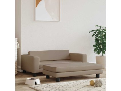 vida Pelíšek pro psa a prodlužovací díl cappuccino 100x50x30cm koženka 172030