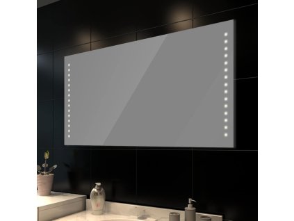 Koupelnové zrcadlo s LED diodami, nástěnné, 100 x 60 cm (D x V) 240513