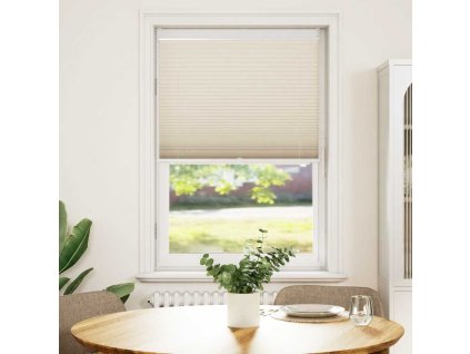 Plisovaná roleta 80 x 125 cm krémová 240634