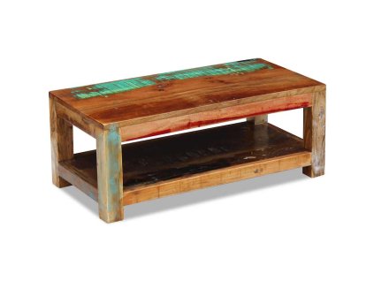 Konferenční stolek masivní recyklované dřevo 90x45x35 cm 243322