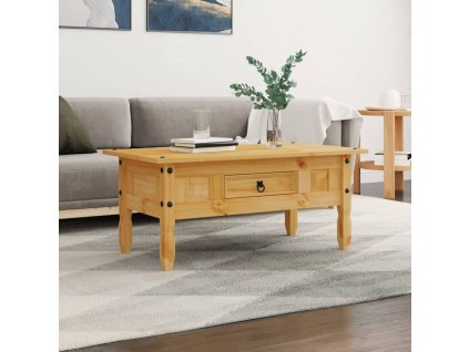 Konferenční stolek z mexické borovice Corona 100x55x44 cm 243736