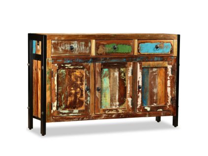 Příborník masivní recyklované dřevo 120 x 35 x 76 cm 243984