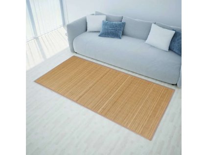 Koberec bambus 100 x 160 cm hnědý 245822