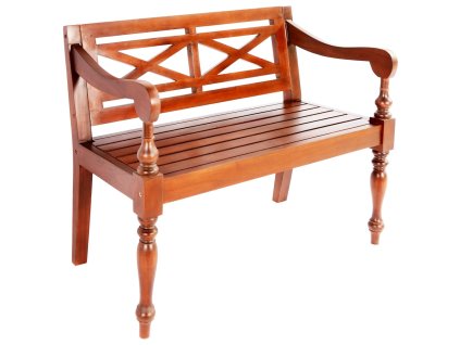 Lavice Batavia 98 cm masivní mahagon tmavě hnědá 246968