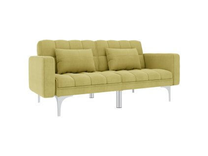 Rozkládací pohovka zelená textil 247217