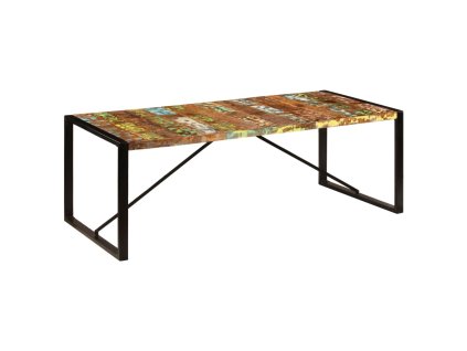 Jídelní stůl 220 x 100 x 75 cm masivní recyklované dřevo 247409