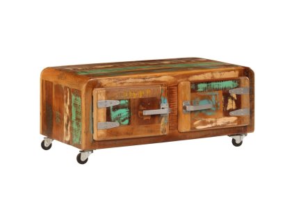 Konferenční stolek 85 x 55 x 40 cm masivní recyklované dřevo 247515