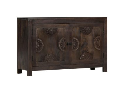 Příborník vyřezávaný design 110 x 35 x 70 cm masivní mangovník 247765