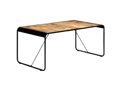 Jídelní stůl 180 x 90 x 76 cm masivní hrubé mangovníkové dřevo 247866