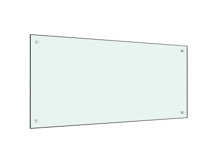 vidaXL Kuchyňský panel bílý 100 x 50 cm tvrzené sklo 249461