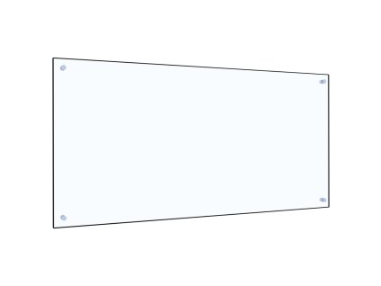 Kuchyňský panel průhledný 120 x 60 cm tvrzené sklo 249480