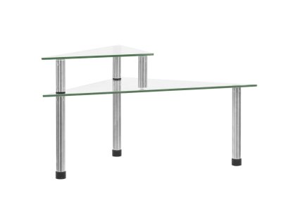 Kuchyňská police průhledná 49,5 x 35 x 19 cm tvrzené sklo 249525