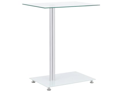 Odkládací stolek ve tvaru U průhledný 45x30x58 cm tvrzené sklo 249535