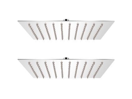 Dešťové sprchové hlavice 2 ks 20 x 20 cm nerezová ocel 275939
