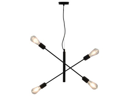 Stropní světlo se žhavícími žárovkami 2 W černé E27 281439