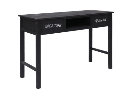 Konzolový stolek černý 110 x 45 x 76 cm dřevo 284161